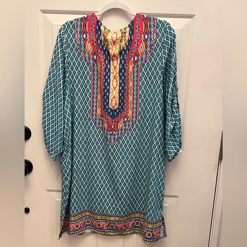 Colorful Boho Patterned Cover-up - Picture 2 of 3